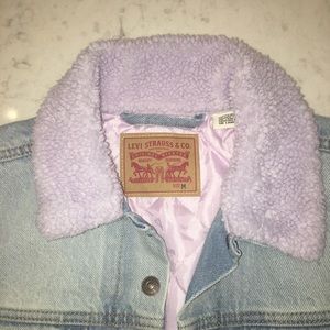 OBO: LEVI’s Sherpa Trucker Jacket- PURPLE
